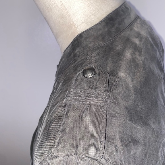 Blank NYC lightweight off center zip front jacket size XS gray - Picture 7 of 11